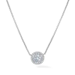 collier femme FOSSIL Val Mosaic acier argenté et oxydes