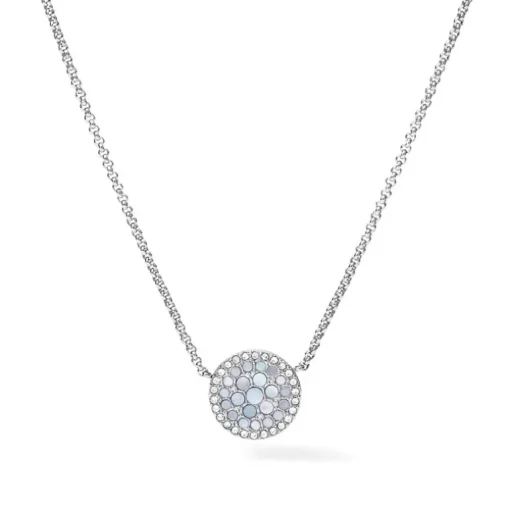 collier femme FOSSIL Val Mosaic acier argenté et oxydes