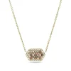 collier femme FOSSIL Val Holiday Sparkles acier doré et nacre