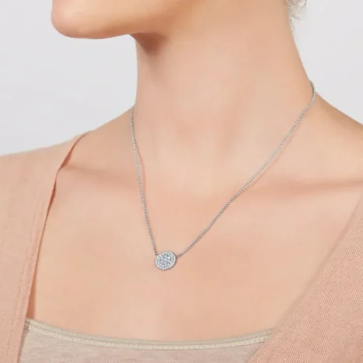 collier femme FOSSIL Val Mosaic acier argenté et oxydes