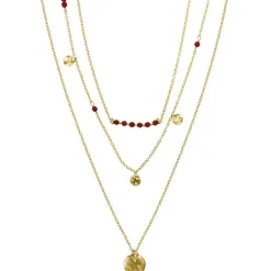 Collier Femme GO MADEMOISELLE TRIPLE TOUR Acier Doré