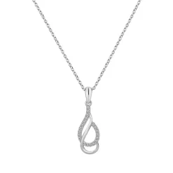 Collier Femme Gouttes ARGENT 925/1000 et Oxydes