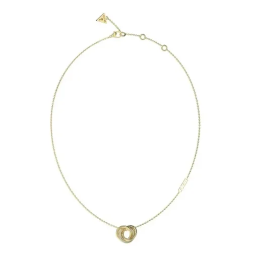 Collier Femme Guess Bijoux Mini Liens Acier Doré et Oxydes JUBN04062JWYG