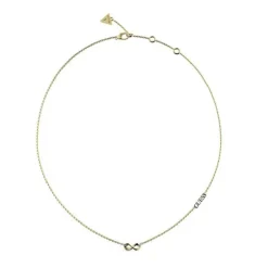 Collier femme Guess Bijoux Infini Acier Doré et Strass JUBN03264JWYG