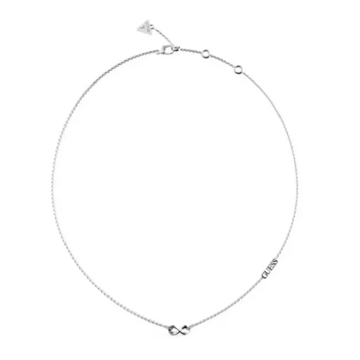 Collier femme Guess Bijoux Infini Acier Argenté et Strass JUBN03264JWRH