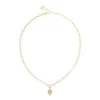 Collier femme Guess Bijoux Acier Doré et Strass JUBN03249JWYG