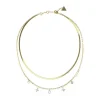 Collier femme Guess Bijoux PERFECT LIAISON Acier Doré et strass JUBN03067JWYGWH