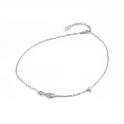 Collier Femme GUESS ETERNAL LOVE métal argenté et strass