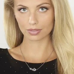 Collier Femme GUESS ETERNAL LOVE métal argenté et strass