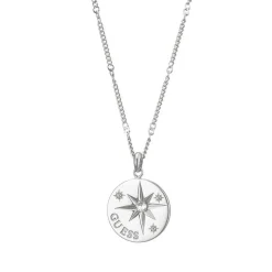 Collier Femme GUESS WANDERLUST métal argenté et strass