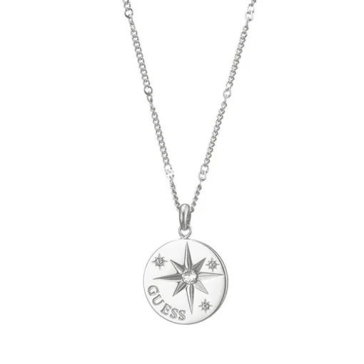Collier Femme GUESS WANDERLUST métal argenté et strass