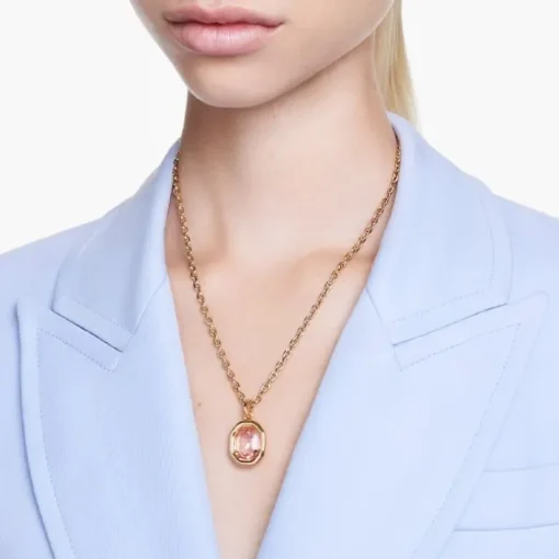 Collier Femme Imber Swarovski Métal Doré et Cristal Rose 5682531