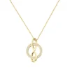 Collier femme infini EDORA PLAQUE OR et oxydes