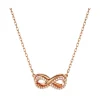 Collier Femme Infini Swarovski Hyperbola Métal Doré Rose et Cristaux 5684084