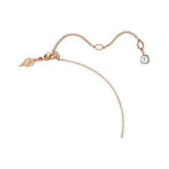 Collier Femme Infini Swarovski Hyperbola Métal Doré Rose et Cristaux 5684084