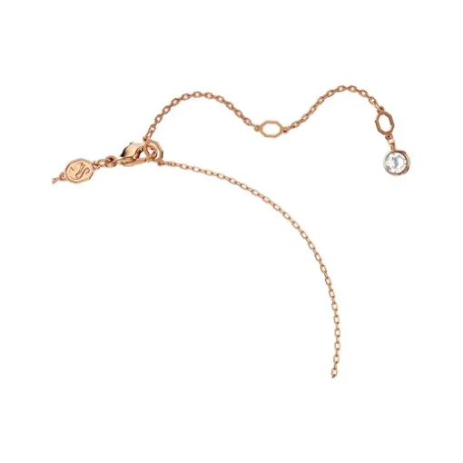 Collier Femme Infini Swarovski Hyperbola Métal Doré Rose et Cristaux 5684084