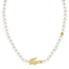 Collier Femme LACOSTE Acier Doré et Perles 2040429