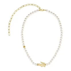 Collier Femme LACOSTE Acier Doré et Perles 2040429
