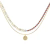 Collier Femme LES CADETTES PERLA Laiton Doré