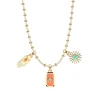 Collier Femme LES CADETTES FELICIDAD Laiton Doré