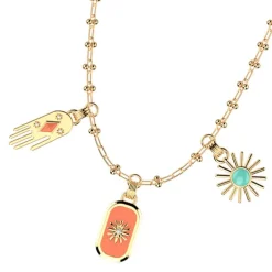 Collier Femme LES CADETTES FELICIDAD Laiton Doré