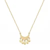 Collier Femme Lune PLAQUE OR Jaune