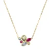 Collier Femme Multi Couleurs EDORA PLAQUE OR et Oxydes EDO66700071