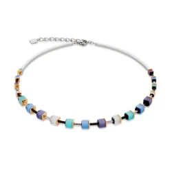 Collier Femme NECKLACE BLUE AQUA Acier Inoxydable