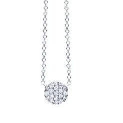 Collier Femme One More Eolo OR Blanc 750/1000 avec Diamants