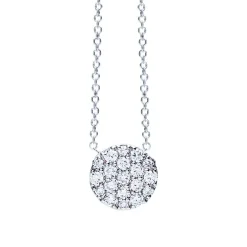 Collier Femme ONE MORE Eolo OR Blanc 750/1000 avec Diamants