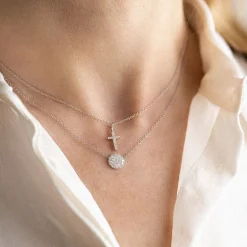 Collier Femme ONE MORE Eolo OR Blanc 750/1000 avec Diamants