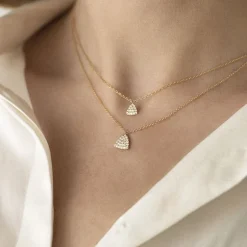 Collier Femme ONE MORE Eolo OR Jaune 750/1000 avec Diamants