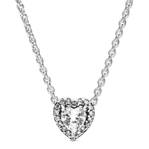 Collier Femme Pandora ARGENT 925/1000 Cœur Surélevé 398425C01-45