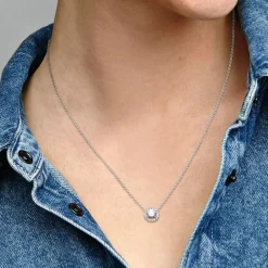 Collier Femme PANDORA HALO SCINTILLANT ROND Argent 925/1000