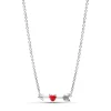 Collier Femme Pandora Moments Flèche & Cœur en Verre de Murano 393669C01