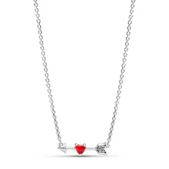 Collier Femme Pandora Moments Flèche & Cœur en Verre de Murano 393669C01