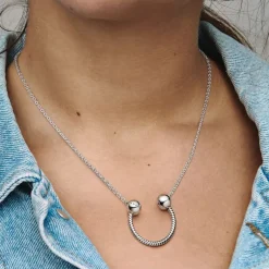 Collier Femme Pandora Moments avec Pendentif Fer à Cheval 392747C00