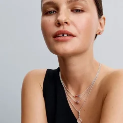 Collier Femme Pandora Moments Flèche & Cœur en Verre de Murano 393669C01