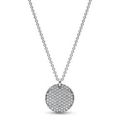 Collier Femme Pandora Timeless Pendentif Rond Pavé 392632C01