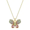 Collier Femme Papillon Swarovski Idyllia Doré et Cristaux 5709950