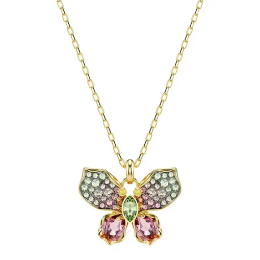 Collier Femme Papillon Swarovski Idyllia Doré et Cristaux 5709950