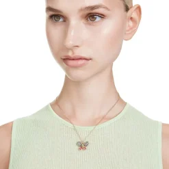 Collier Femme Papillon Swarovski Idyllia Doré et Cristaux 5709950