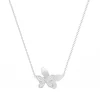 Collier Femme papillons EDORA ARGENT 925/1000 et Oxydes