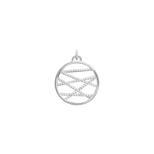 Collier Femme Pendentif Liens Les Georgettes Les Précieuses argenté et Oxydes
