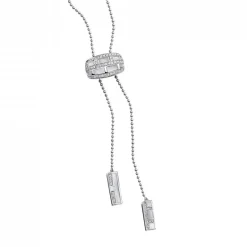 Collier Femme Pendentif La Vertu MAUBOUSSIN OR 750/1000 Blanc et diamants