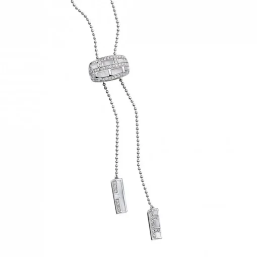 Collier Femme Pendentif La Vertu MAUBOUSSIN OR 750/1000 Blanc et diamants