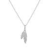 Collier Femme Plume ARGENT 925/1000 et Oxydes