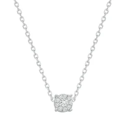 Collier Femme rond serti EDORA ARGENT 925/1000 et Oxydes