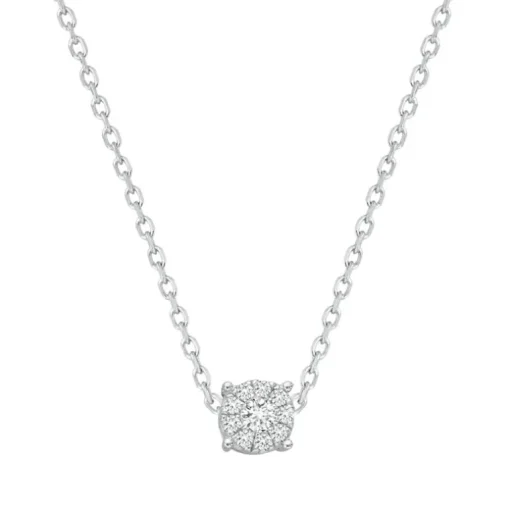 Collier Femme rond serti EDORA ARGENT 925/1000 et Oxydes