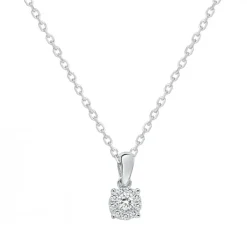 Collier Femme rond serti EDORA ARGENT 925/1000 et Oxydes